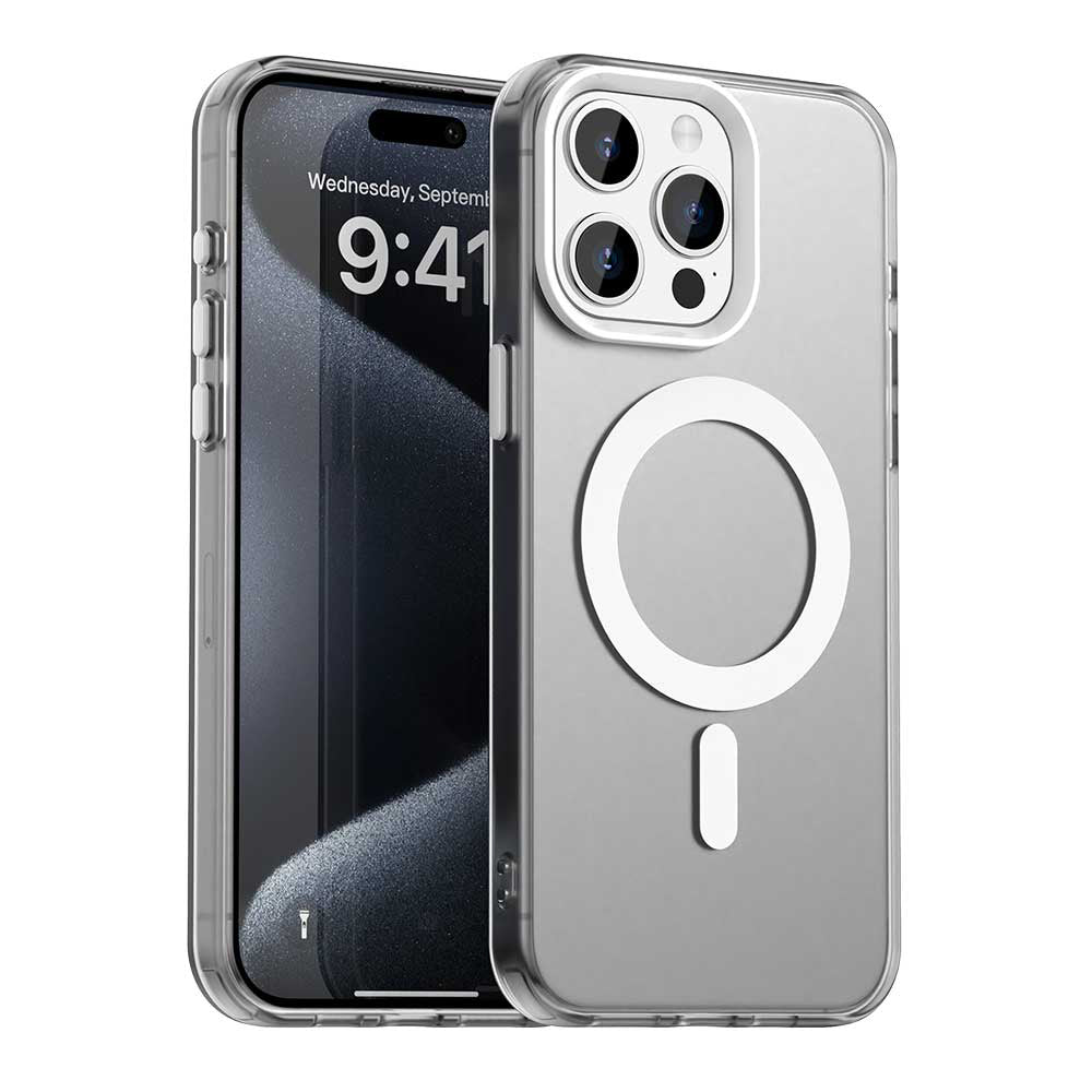 MagSafe-deksel for Apple iPhone 15 Pro Max, Techsuit, CandyCase, hvit