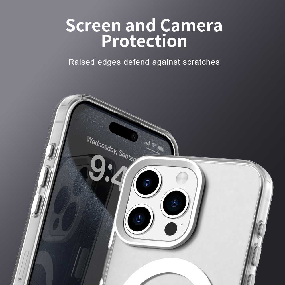 MagSafe-deksel for Apple iPhone 15 Pro Max, Techsuit, CandyCase, hvit