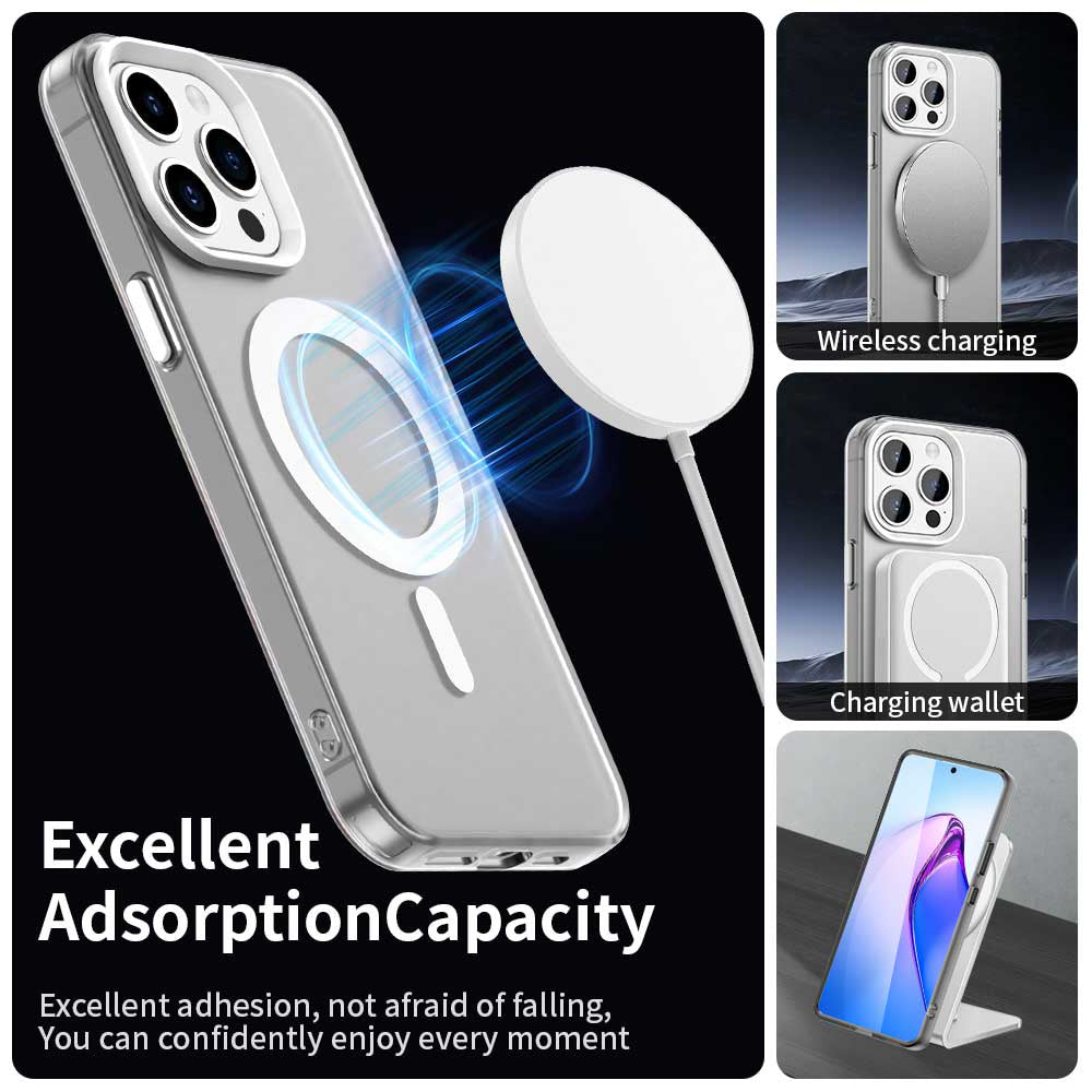 MagSafe-deksel for Apple iPhone 15 Pro Max, Techsuit, CandyCase, hvit