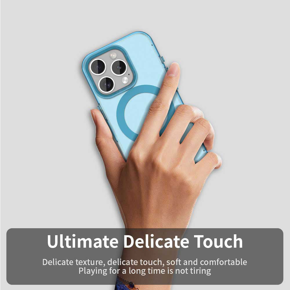 MagSafe-deksel for Apple iPhone 15 Pro Max, Techsuit, CandyCase, Blå