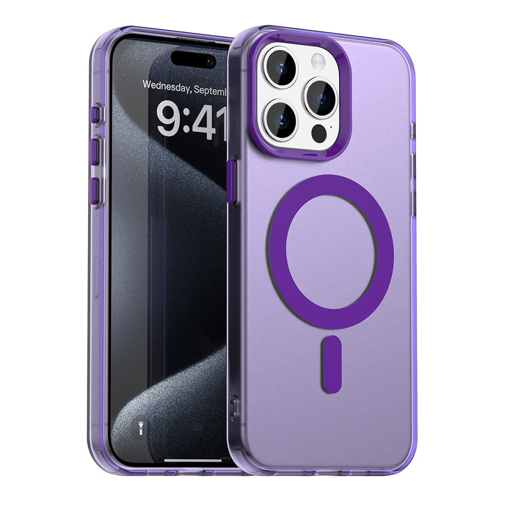 MagSafe-deksel for Apple iPhone 15 Pro Max, Techsuit, CandyCase, Lilla
