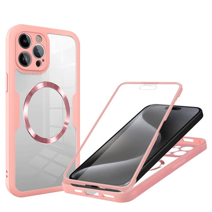 MagSafe-deksel for Apple iPhone 15 Pro Max, Techsuit, ColorVerse 360, Rosa