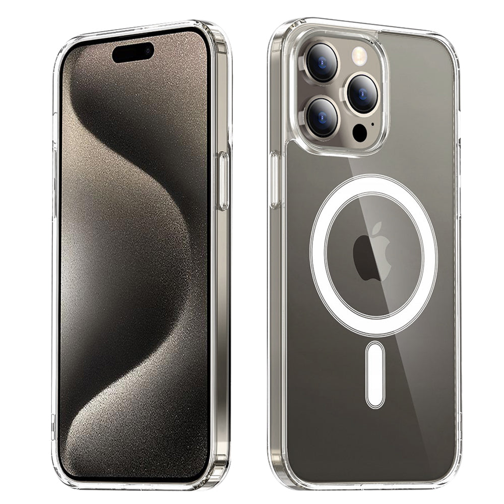 MagSafe-deksel for Apple iPhone 15 Pro Max, Techsuit, Pro, Transparent