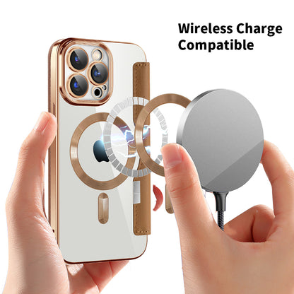 MagSafe-deksel for Apple iPhone 15 Pro Max, Techsuit, SmartMag Book, Brun