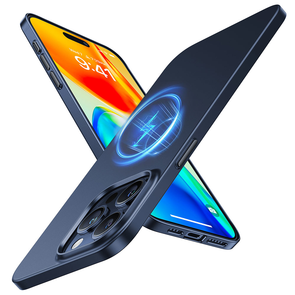 MagSafe-deksel for Apple iPhone 15 Pro Max, Torras, OriginFit, Marineblå