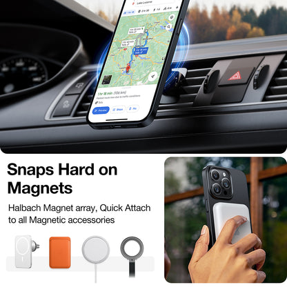 MagSafe-deksel for Apple iPhone 15 Pro Max, Torras, OriginFit, Svart