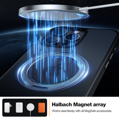 MagSafe-deksel for Apple iPhone 15 Pro Max, Torras, Ostand Pro, Svart