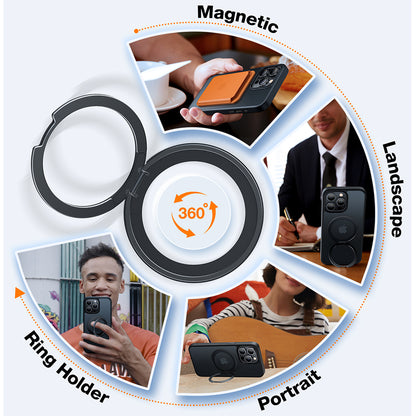 MagSafe-deksel for Apple iPhone 15 Pro Max, Torras, Ostand Pro, Svart