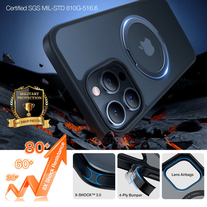 MagSafe-deksel for Apple iPhone 15 Pro Max, Torras, Ostand Pro, Svart