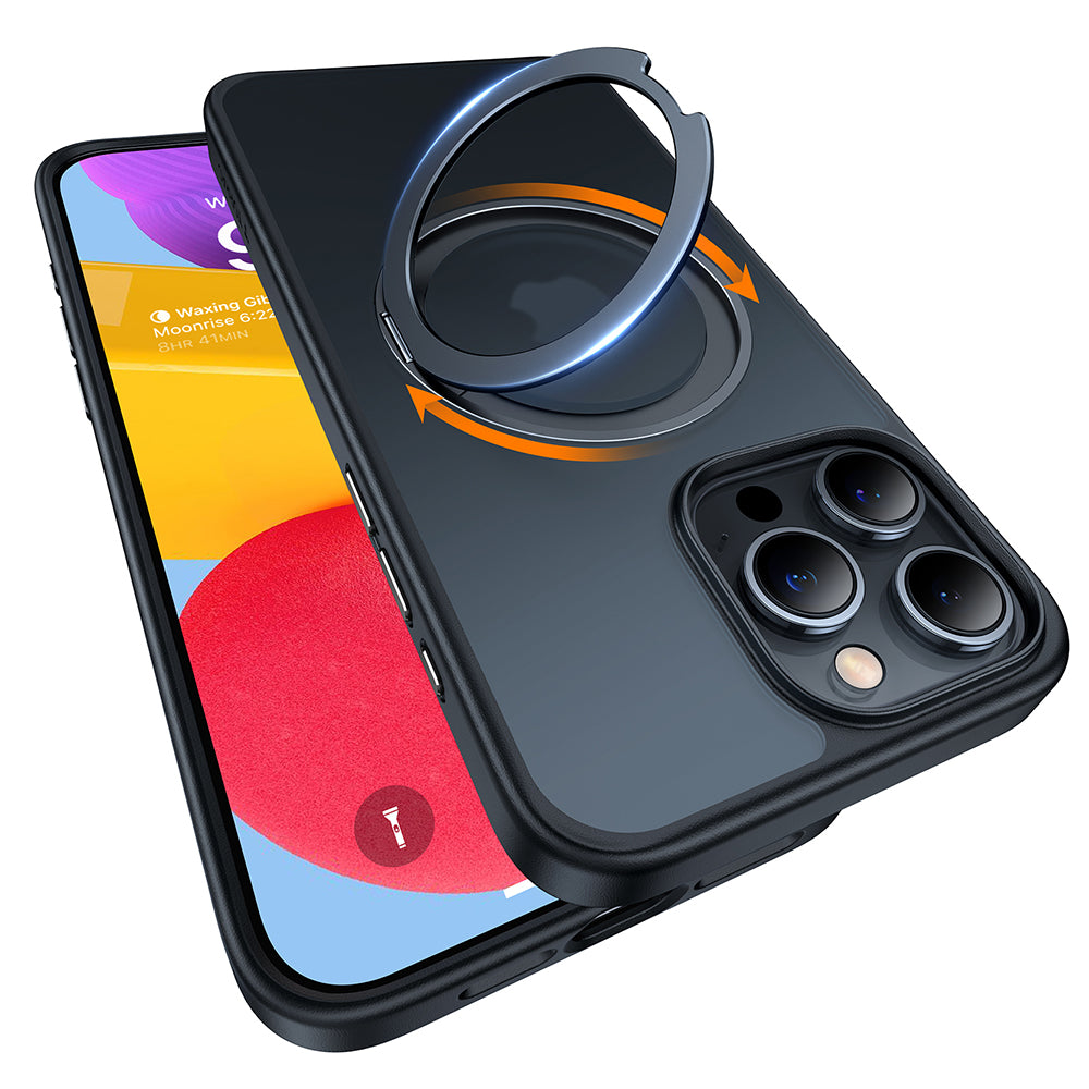 MagSafe-deksel for Apple iPhone 15 Pro Max, Torras, Ostand Pro, Svart