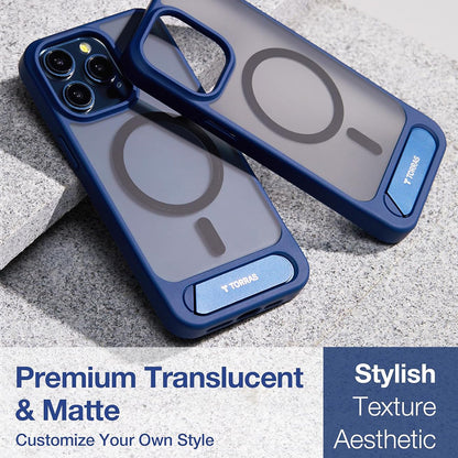 MagSafe-deksel for Apple iPhone 15 Pro Max, Torras, Pstand, Marineblå