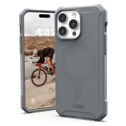 MagSafe-deksel for Apple iPhone 15 Pro Max, Urban Armor Gear, Essential Armor, Sølv