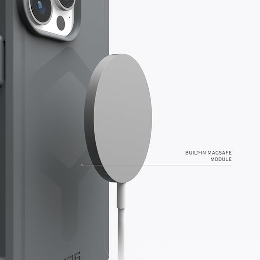 MagSafe-deksel for Apple iPhone 15 Pro Max, Urban Armor Gear, Essential Armor, Sølv