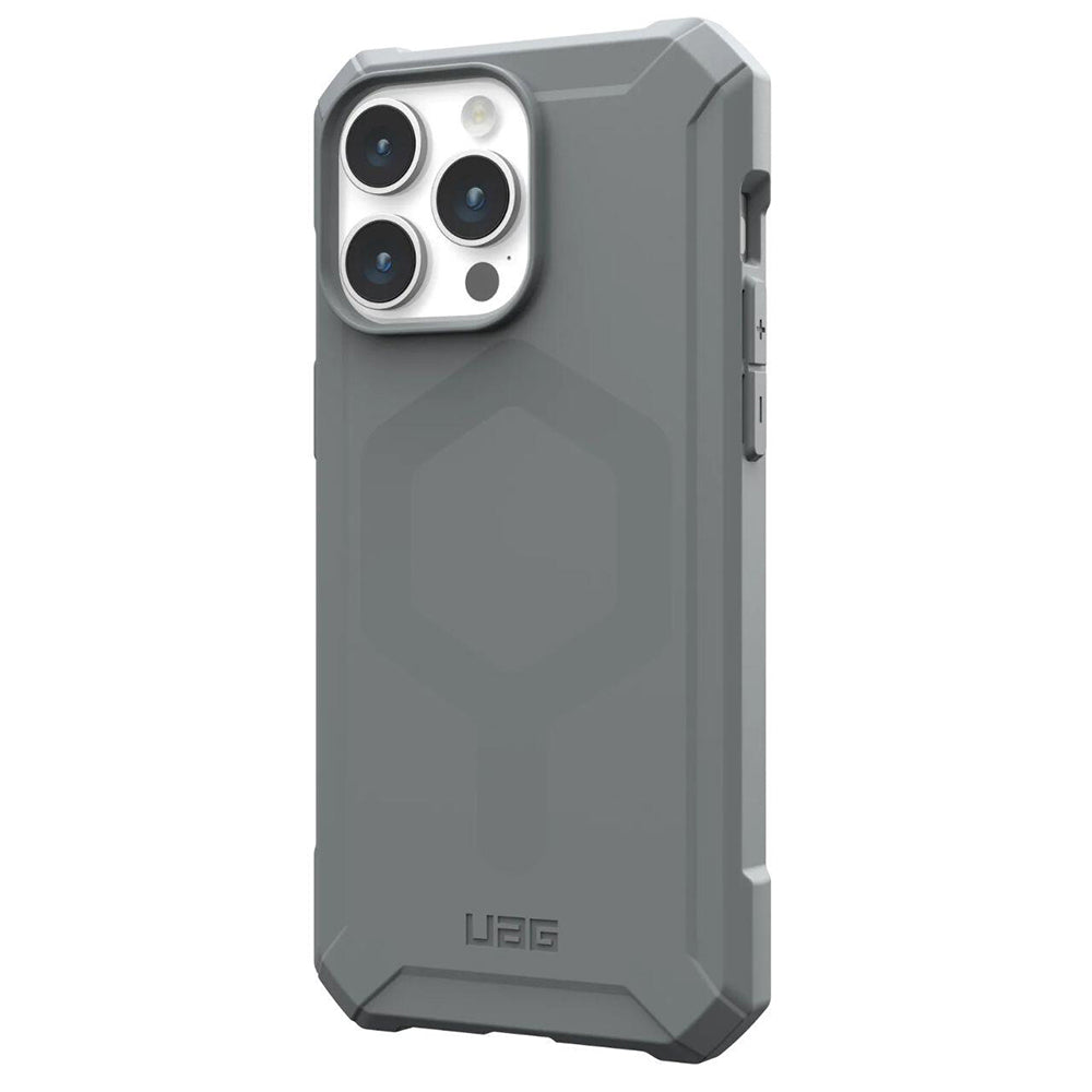 MagSafe-deksel for Apple iPhone 15 Pro Max, Urban Armor Gear, Essential Armor, Sølv