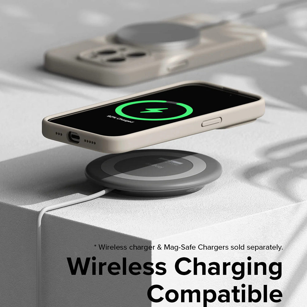 MagSafe-deksel for Apple iPhone 15 Pro, Ringke, Silikon, Limegrønn