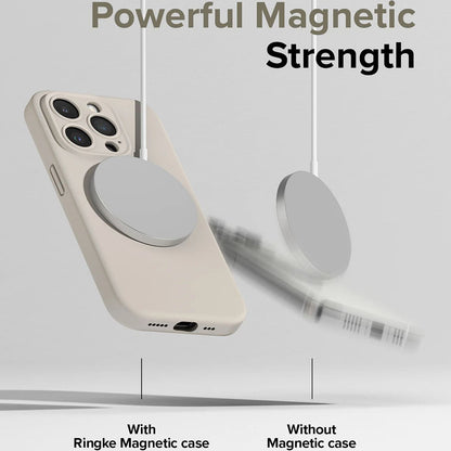 MagSafe-deksel for Apple iPhone 15 Pro, Ringke, Silikon, Limegrønn