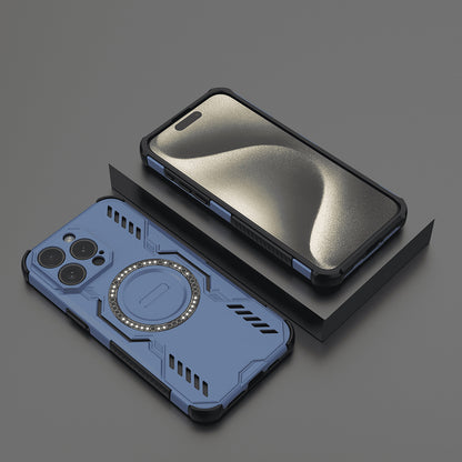 MagSafe-deksel for Apple iPhone 15 Pro, Techsuit, ArmorMag, Blå