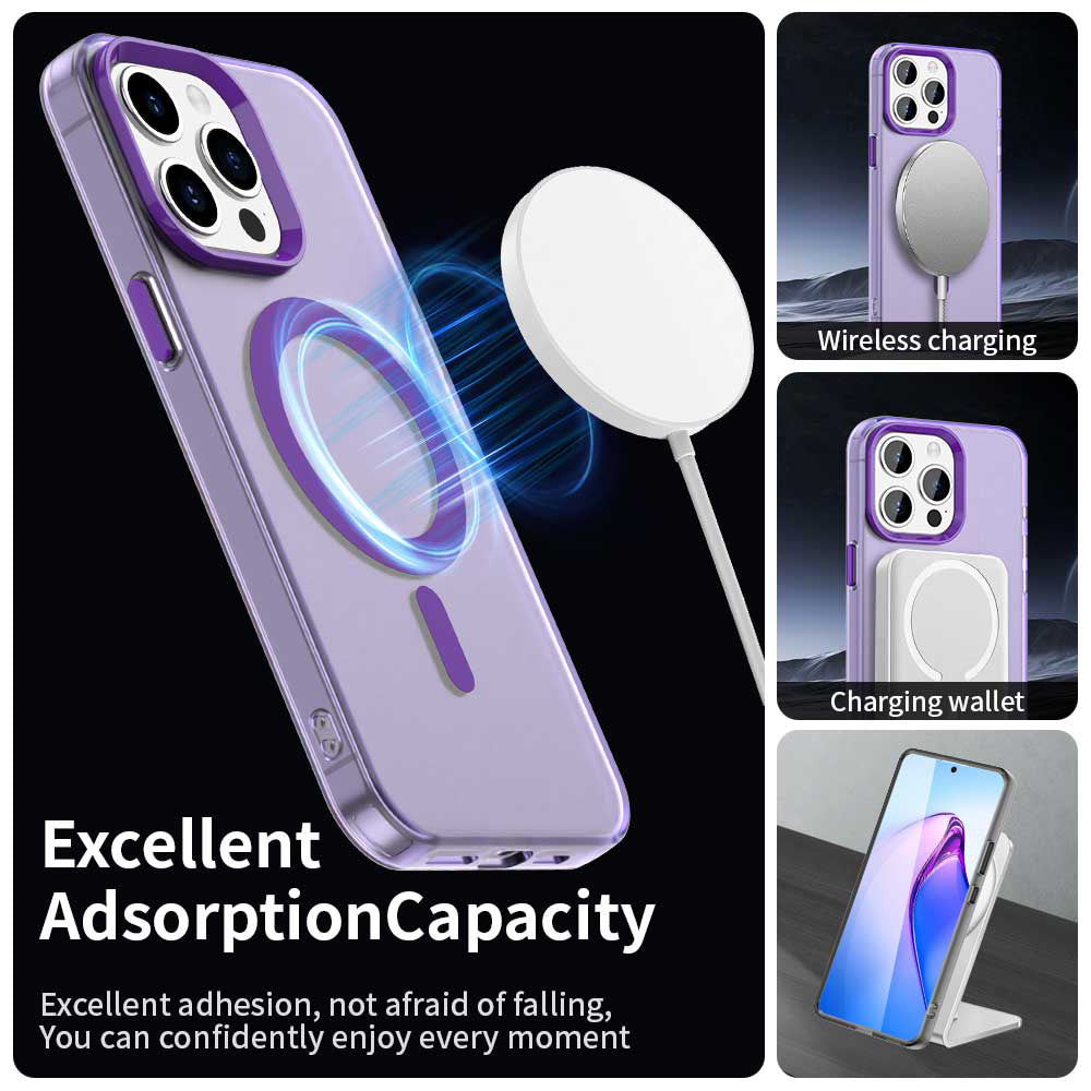 MagSafe-deksel for Apple iPhone 15 Pro, Techsuit, CandyCase, Lilla