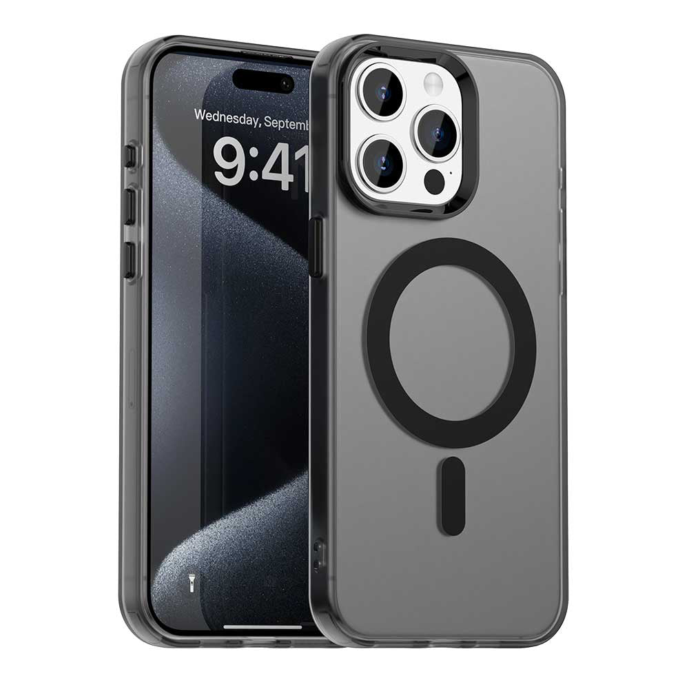 MagSafe-deksel for Apple iPhone 15 Pro, Techsuit, CandyCase, Svart