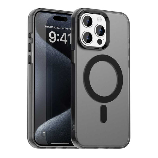 MagSafe-deksel for Apple iPhone 15 Pro, Techsuit, CandyCase, Svart