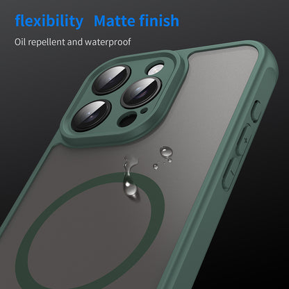 MagSafe-deksel for Apple iPhone 15 Pro, Techsuit, HaloFrost II, Grønn