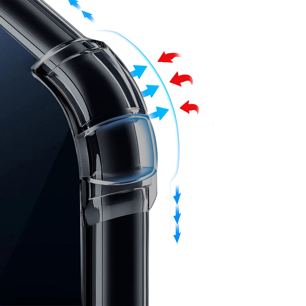 MagSafe-deksel for Apple iPhone 15 Pro, Techsuit, støtsikker klar, røykfarget