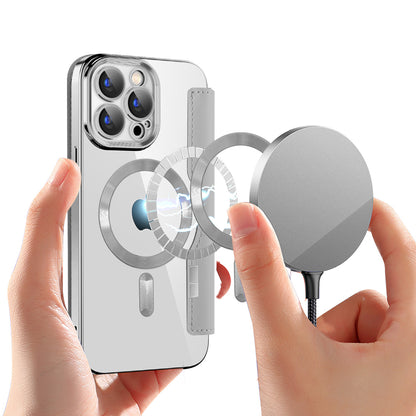 MagSafe-deksel for Apple iPhone 15 Pro, Techsuit, SmartMag Book, Grå