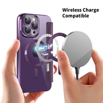 MagSafe-deksel for Apple iPhone 15 Pro, Techsuit, SmartMag Book, Lilla
