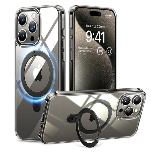 MagSafe-deksel for Apple iPhone 15 Pro, Torras, Ostand, Gjennomsiktig