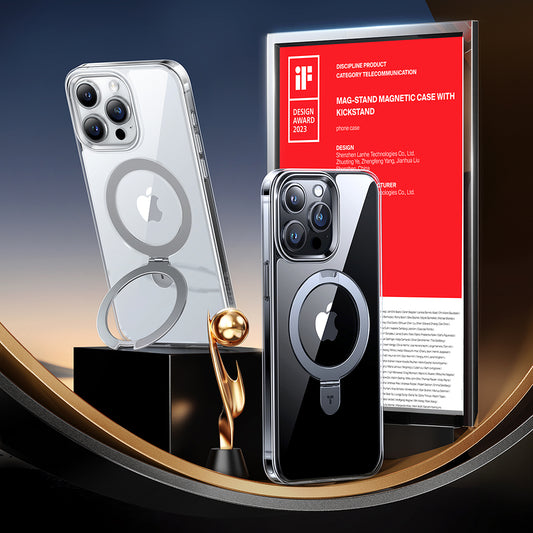 MagSafe-deksel for Apple iPhone 15 Pro, Torras, Ostand, Gjennomsiktig
