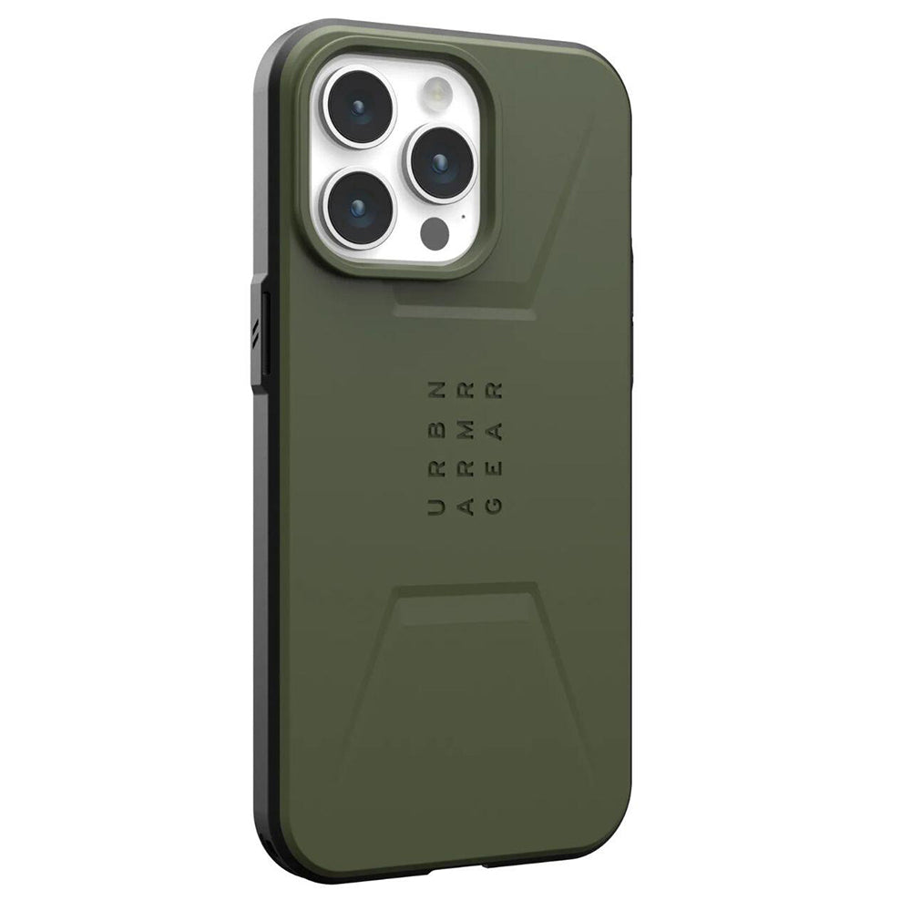 MagSafe-deksel for Apple iPhone 15 Pro, Urban Armor Gear, Civilian, Grønn