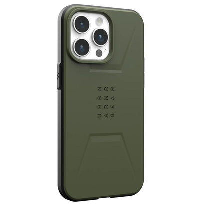 MagSafe-deksel for Apple iPhone 15 Pro, Urban Armor Gear, Civilian, Grønn