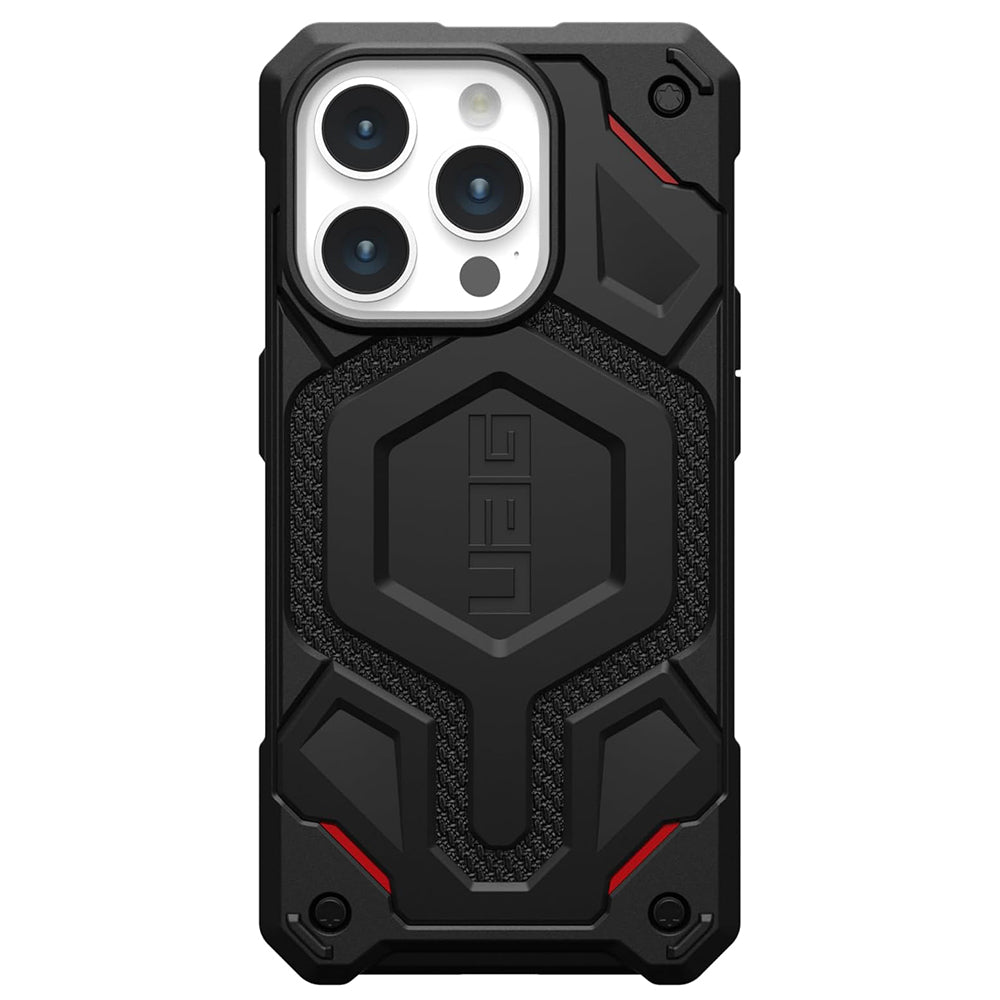 MagSafe-deksel for Apple iPhone 15 Pro, Urban Armor Gear, Monarch Pro Kevlar, svart