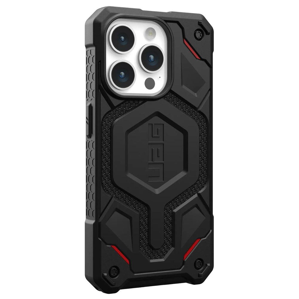 MagSafe-deksel for Apple iPhone 15 Pro, Urban Armor Gear, Monarch Pro Kevlar, svart