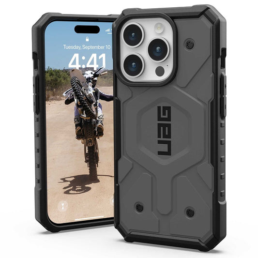 MagSafe-deksel for Apple iPhone 15 Pro, Urban Armor Gear, Pathfinder, Sølv