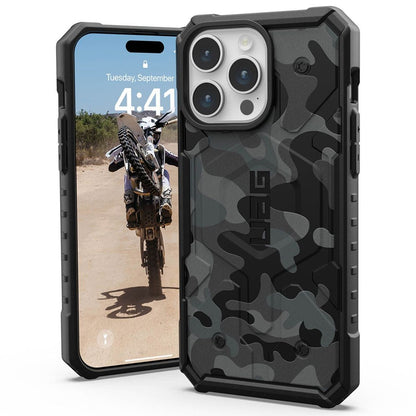 MagSafe-deksel for Apple iPhone 15 Pro, Urban Armor Gear, Pathfinder SE Midnight Camo, Kamuflasje