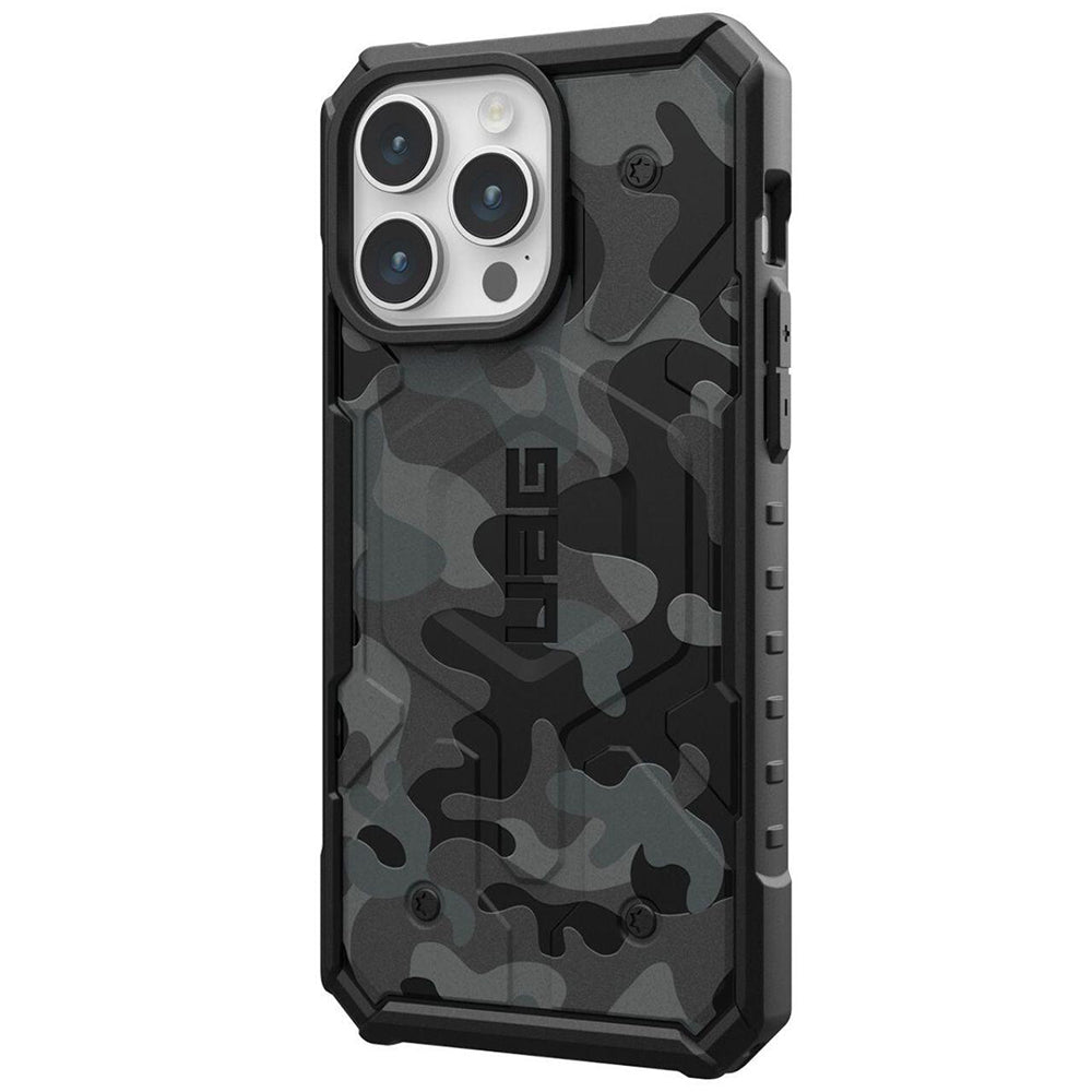 MagSafe-deksel for Apple iPhone 15 Pro, Urban Armor Gear, Pathfinder SE Midnight Camo, Kamuflasje
