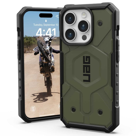 MagSafe-deksel for Apple iPhone 15 Pro, Urban Armor Gear, Pathfinder, Grønn