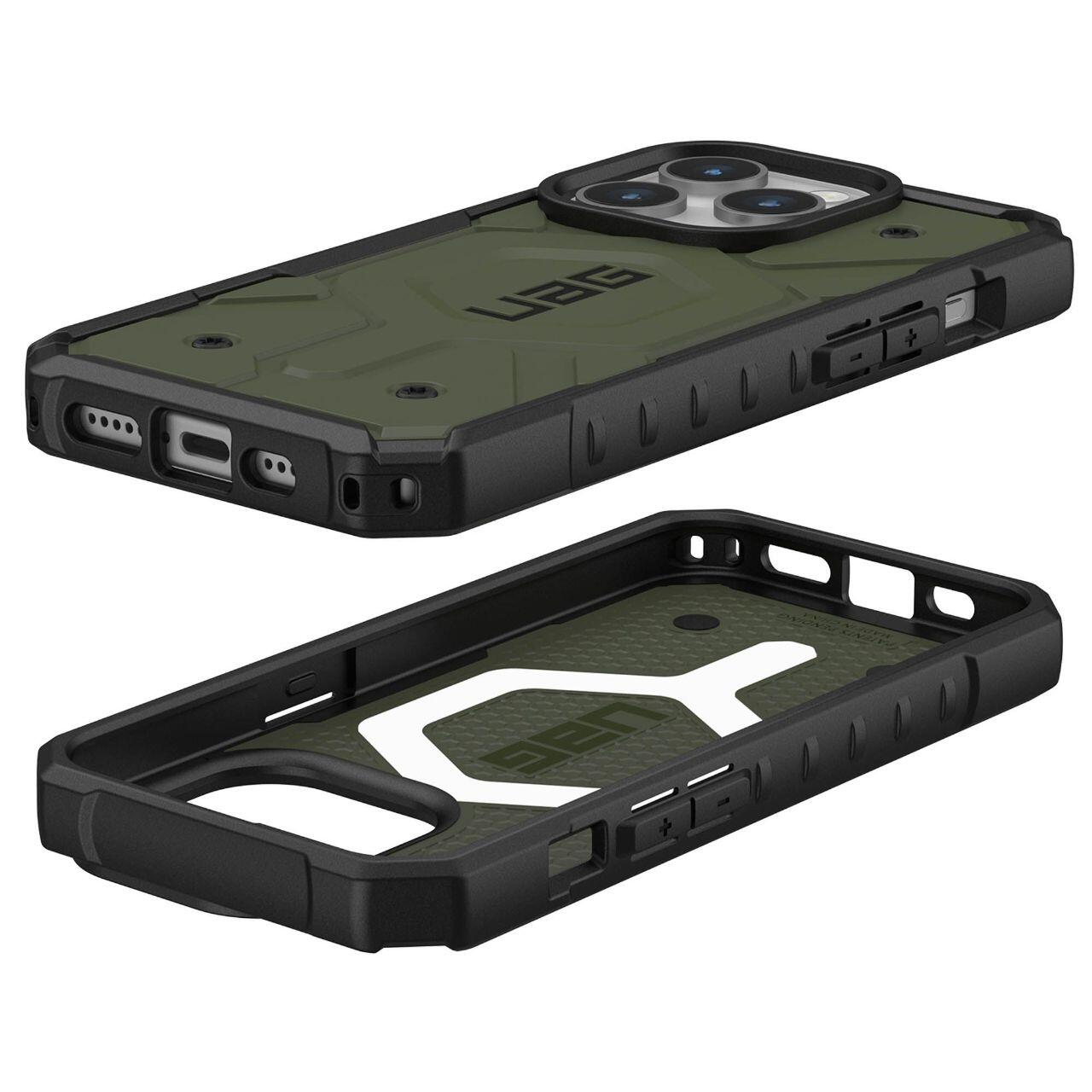 MagSafe-deksel for Apple iPhone 15 Pro, Urban Armor Gear, Pathfinder, Grønn