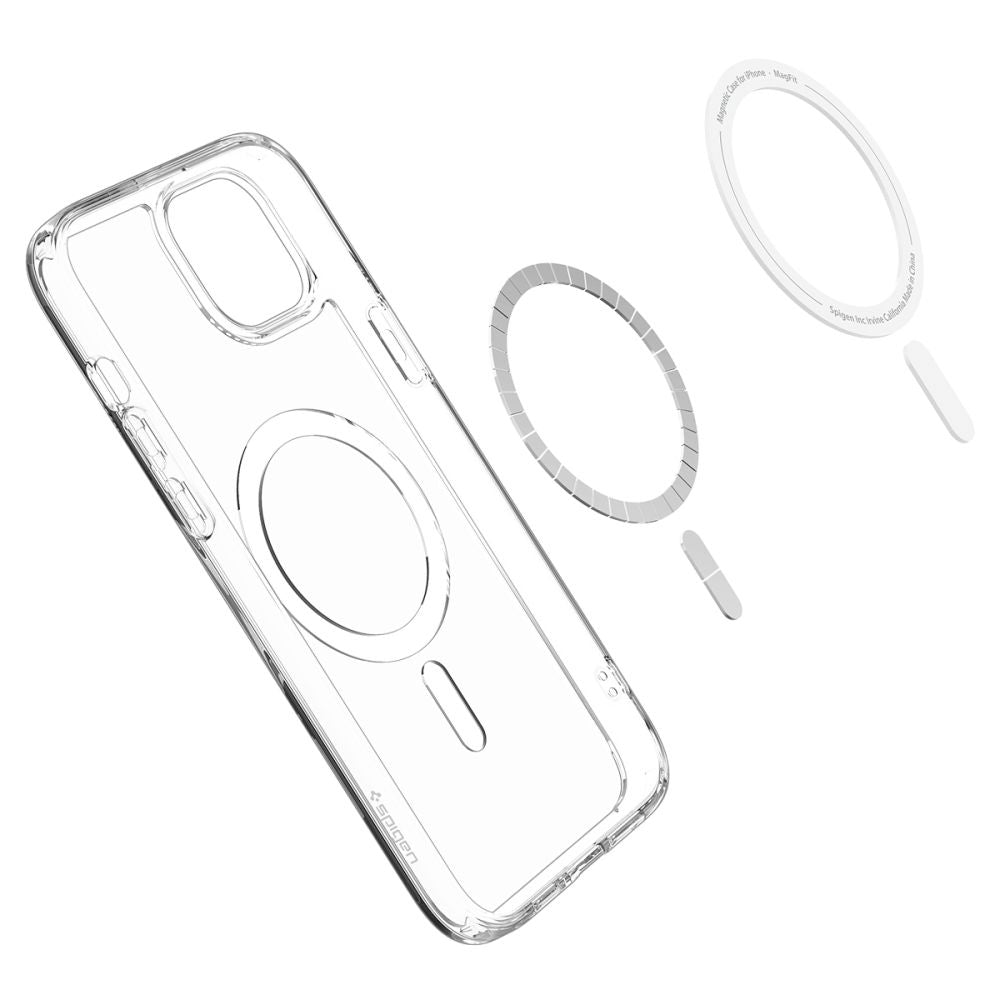 MagSafe-deksel for Apple iPhone 15, Spigen, Ultra Hybrid, Hvit ACS06802