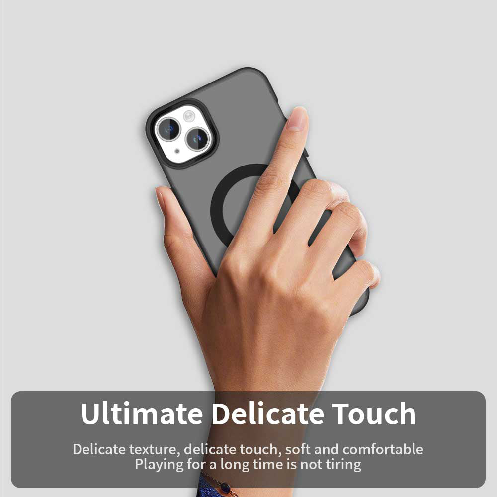 MagSafe-deksel for Apple iPhone 15, Techsuit, CandyCase, Svart