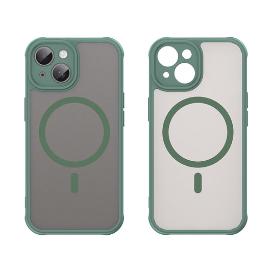 MagSafe-deksel for Apple iPhone 15, Techsuit, HaloFrost II, Grønn