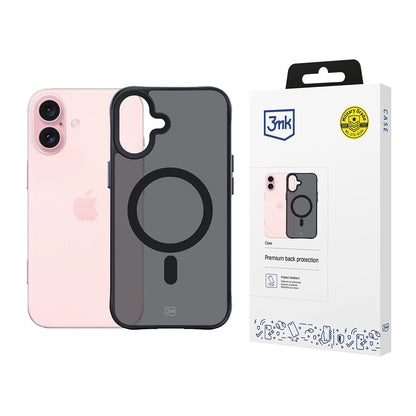 MagSafe-deksel for Apple iPhone 16, 3MK, Smoke MagCase, svart