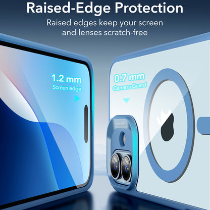 MagSafe-deksel for Apple iPhone 16, ESR, Classic Hybrid, Gjennomsiktig Blå