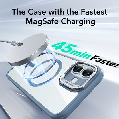 MagSafe-deksel for Apple iPhone 16, ESR, Classic Hybrid Kickstand, Gjennomsiktig Blå