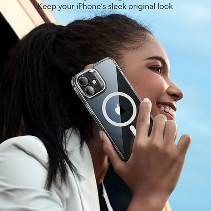 MagSafe-deksel for Apple iPhone 16, ESR, Classic Hybrid Kickstand, Satin Sort