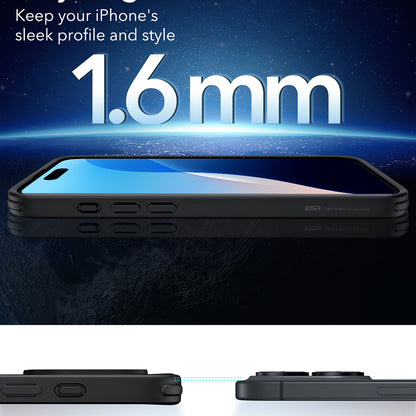 MagSafe-deksel for Apple iPhone 16, ESR, Classic Hybrid, Satin Sort