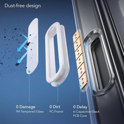 MagSafe-deksel for Apple iPhone 16, ESR, Classic Hybrid Slide, Gjennomsiktig