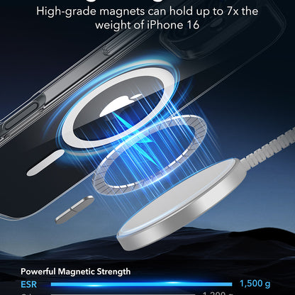 MagSafe-deksel for Apple iPhone 16, ESR, Classic Hybrid, Gjennomsiktig