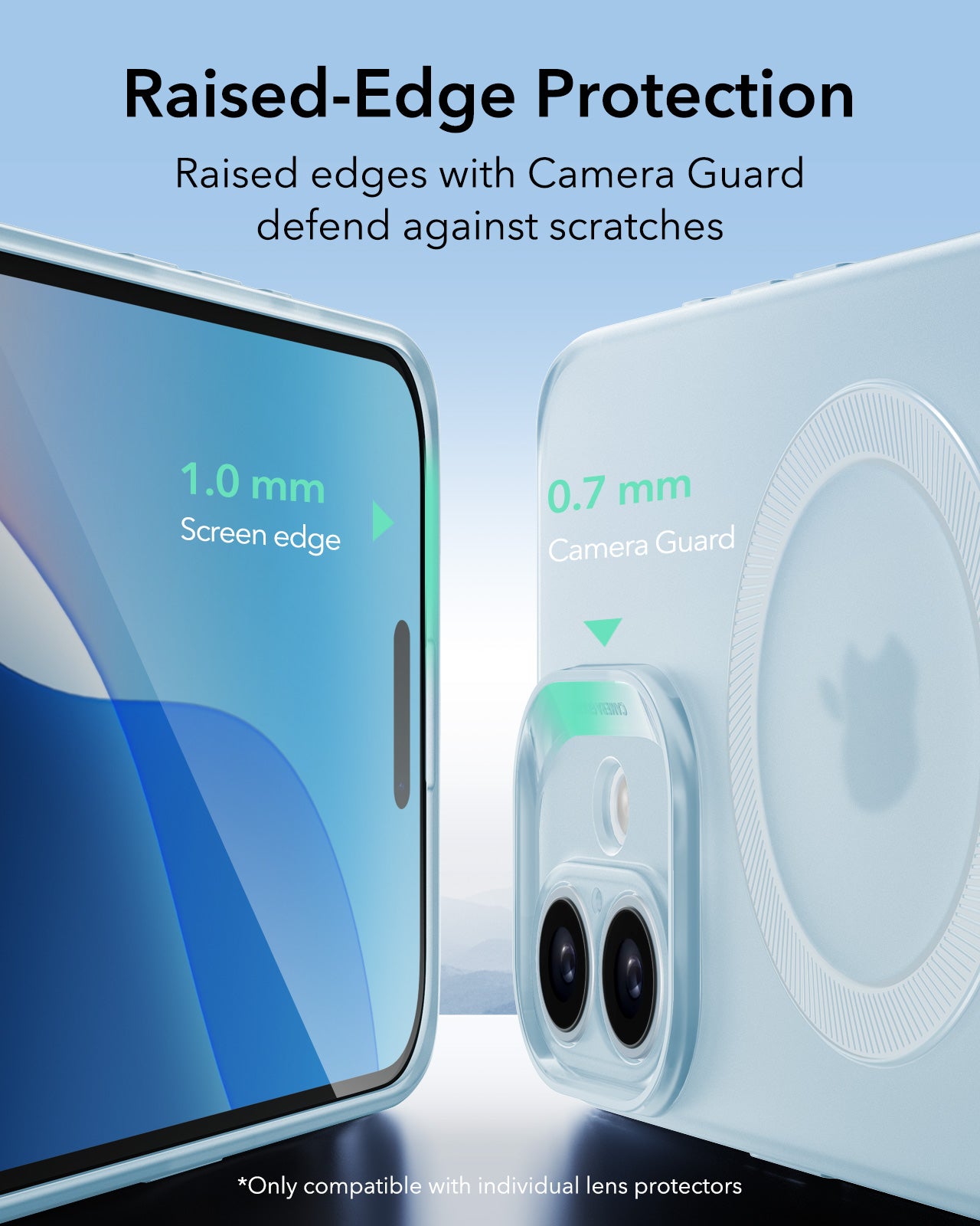 MagSafe-deksel for Apple iPhone 16, ESR, Zero, Satinblå
